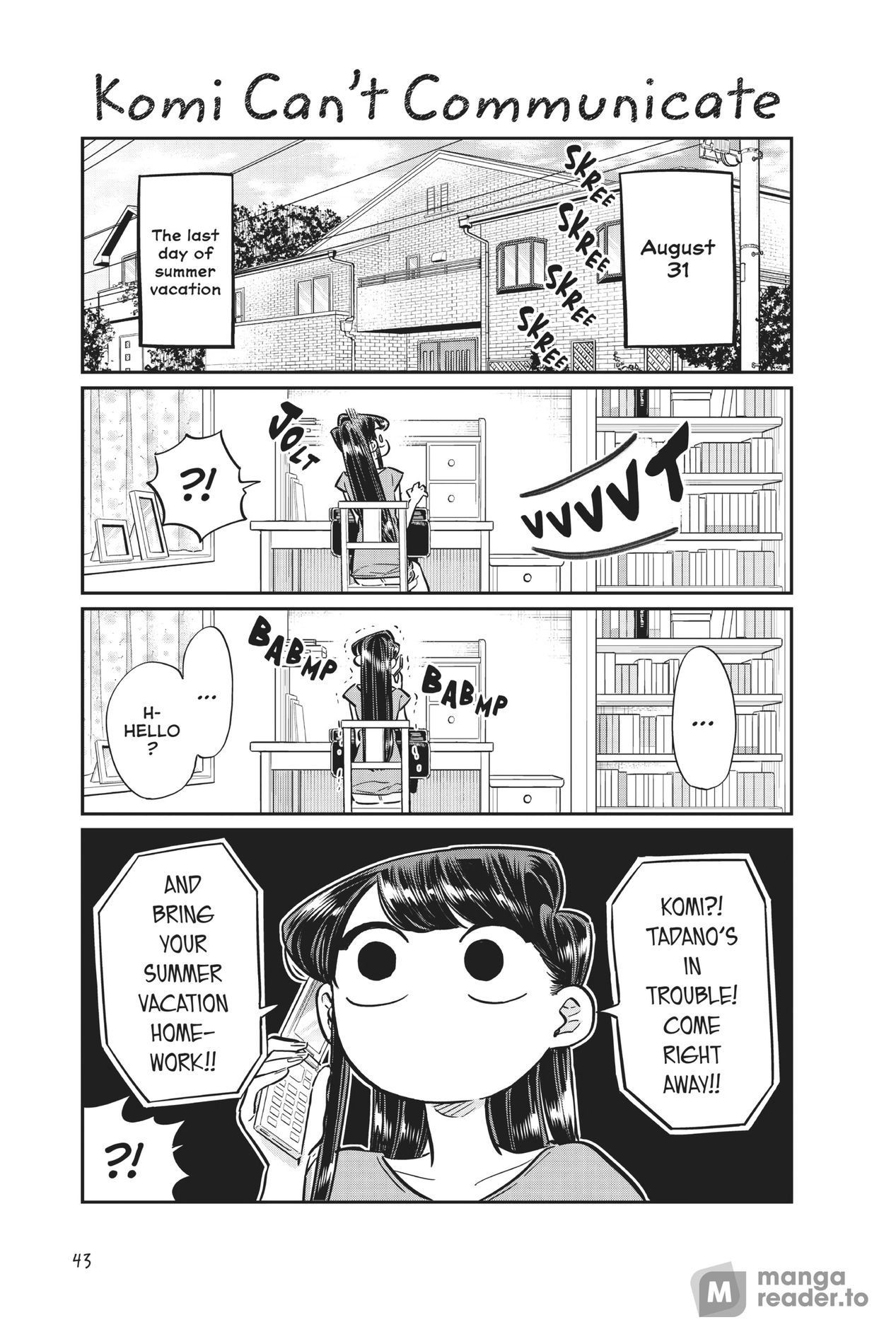 Komi Can’t Communicate, Chapter 50 image 01